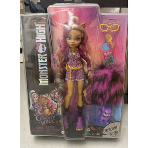 2022 MATTEL MONSTER HIGH CLAWDEEN WOLF FASHION DOLL WITH ACCESSORIES--NEW
